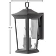 thumbnail image 4 of Hinkley Lighting - Bromley - 2 Light Small Outdoor Wall Lantern in Traditional, 4 of 20