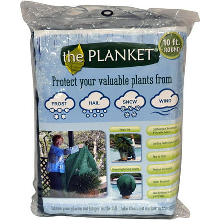 Planket Plant Frost Blanket and Protection Cover, 10 Ft (Best Plant Cover For Frost)