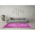 thumbnail image 3 of Ahgly Company Indoor Rectangle Medallion Pink Traditional Area Rugs, 6' x 9', 3 of 4