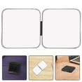 thumbnail image 4 of GOOHOCHY Espejo compacto plegable redondo para cosméticos, portátil, de mano, de doble cara, para viajes, para mujer, bolso de mano, cartera, color negro., 4 of 8