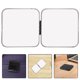 thumbnail image 4 of GOOHOCHY Espejo compacto plegable redondo para cosméticos, portátil, de mano, de doble cara, para viajes, para mujer, bolso de mano, cartera, color negro., 4 of 8