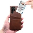 thumbnail image 2 of ELEHOLD Wallet for Samsung Galaxy S24 Plus Case,Back Credit Card Holder Leather Protective Shockproof Cover Slim Fit Lightweight Samsung Galaxy S24 Plus Case,Brown, 2 of 6