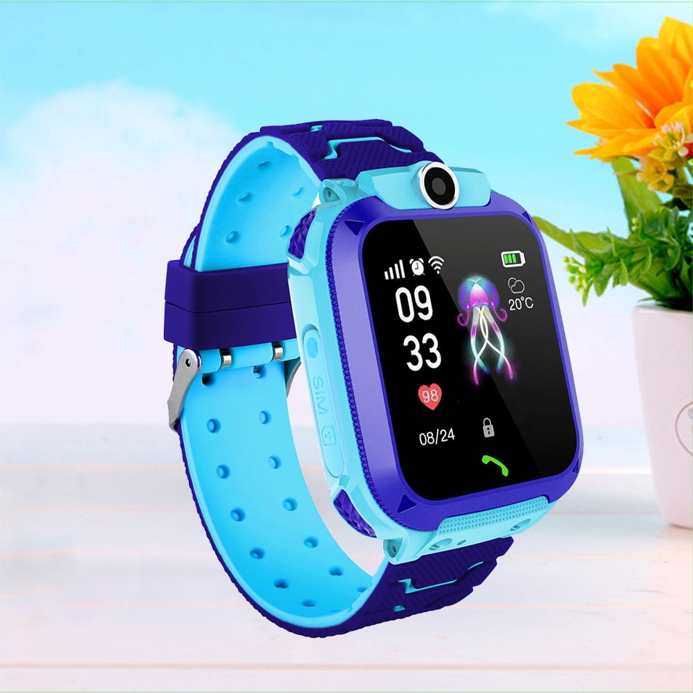 blue phone watch