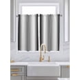 thumbnail image 2 of Tier Curtains 45 Inches Long, Ombre Black White Window Treatment Curtain Drapes, Simple Abstract Striped Farmhouse Small Curtain Drapes for Bathroom Laundry Room, 27.5"x45", 2 Panels, 2 of 7