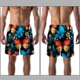 thumbnail image 3 of luoweisi Men's Beach Shorts Quick Dry Swim Trunks with Mesh Lining Butterfly S, 3 of 5