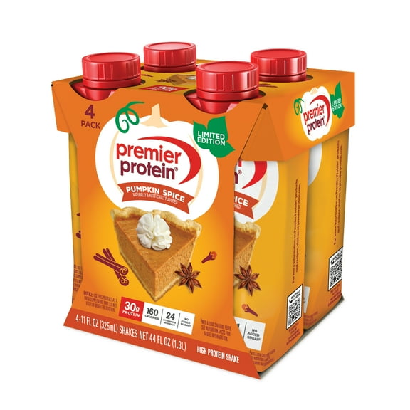Premier Protein Shake, Pumpkin Spice, 30g Protein, 11 Fl Oz, 4 Ct