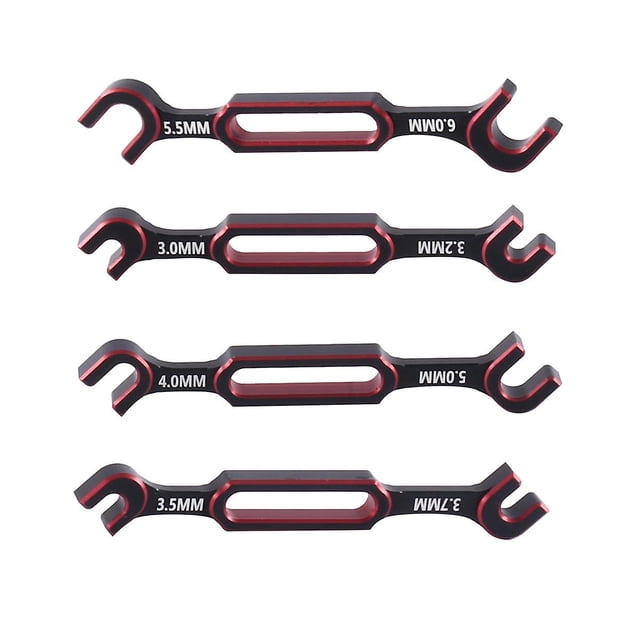 piezas de llave de 3/3,2/3,5/3,7/4/5/5,5/6 mm, extractor de juntas esféricas para tuercas tensoras, herramienta universal para RC C, color negro y amarillo