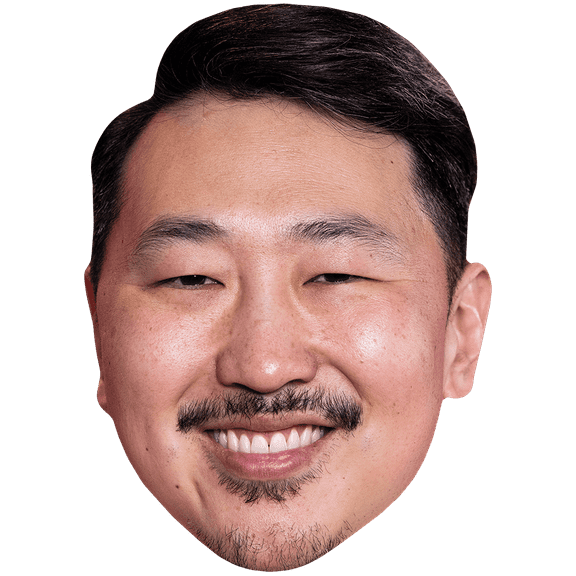 Andrew Ahn (Smile) Big Head. Larger than life mask.