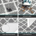 thumbnail image 4 of shiyou-Indoor Door Mat 2x6 Runner Rug, Absorbent Dirt Resist Washable Front Door Mat Indoor Rugs for Entryway, Non Slip Hallway Runner Mats, Low Profile Entrance Mat Kitchen Carpet Runner, Grey, 4 of 4
