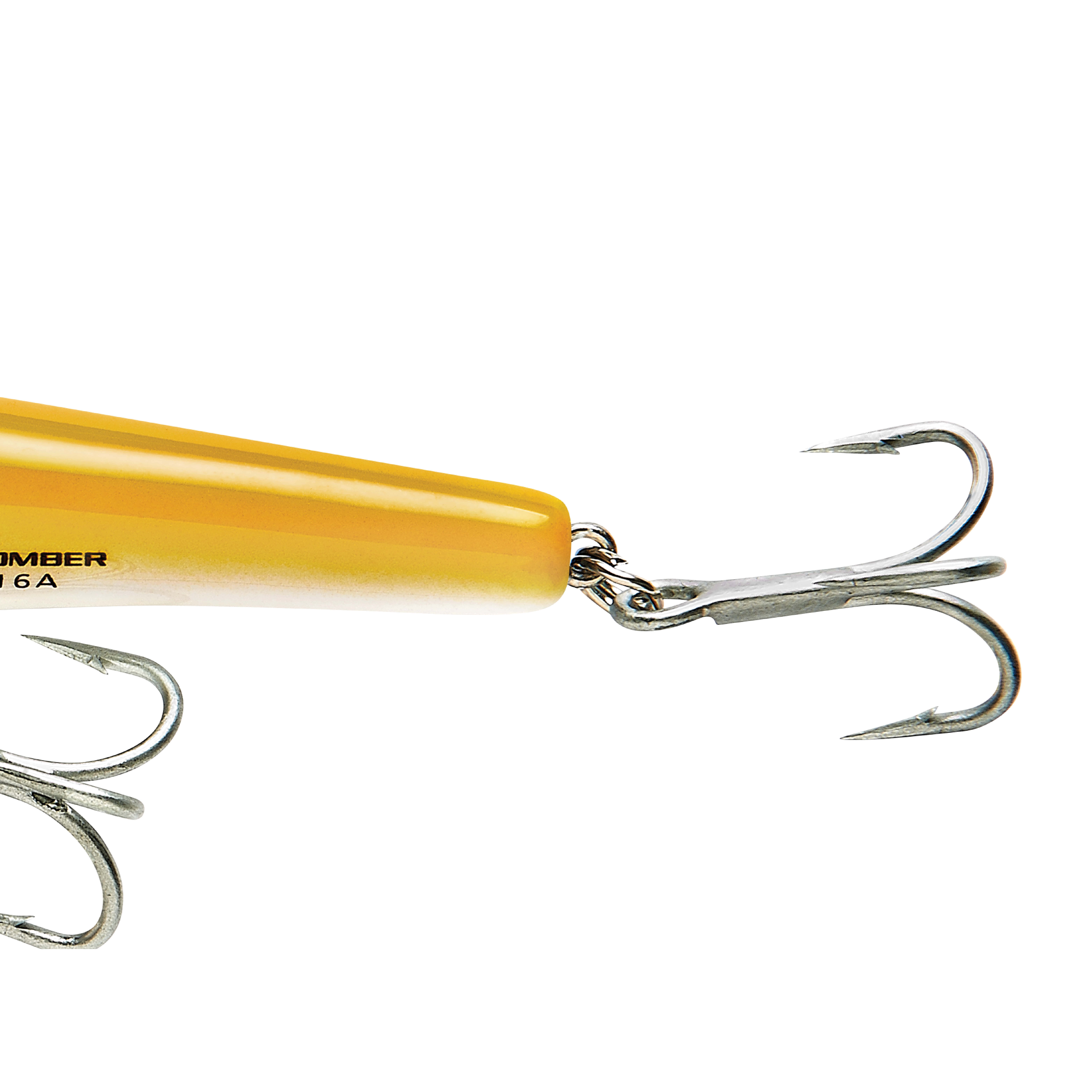 Bomber Heavy Duty Long A Crankbait 6" White Yellow 7/8 oz.