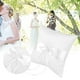 thumbnail image 2 of Almohada para Portador de Anillo, White Bowknot Ring Bearer Pillow Holder Almohada para Anillo de Bodas con Perlas de simulación Accesorios de Boda(20 * 20CM), 2 of 10