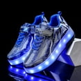 thumbnail image 3 of YAZI Kids Roller Shoes Boy Girl Sneakers with Wheels Become Sport Sneaker with Led for Christmas Birthday Children Show Gift, 3 of 10