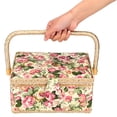 thumbnail image 4 of Storage Box, Multipurpose Organizer Craft Sewing Tool Ewing Basket, Needle Thread Basket For Home Travel Craft Supplies Art Craft, 4 of 8