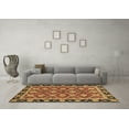 thumbnail image 3 of Ahgly Company Indoor Rectangle Abstract Brown Modern Area Rugs, 2' x 3', 3 of 4