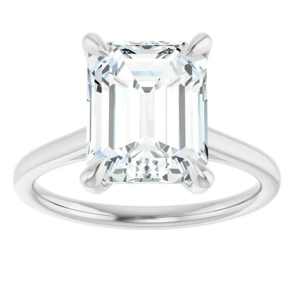 2 Carat Emerald Cut Lab Grown Diamond Engagement Ring