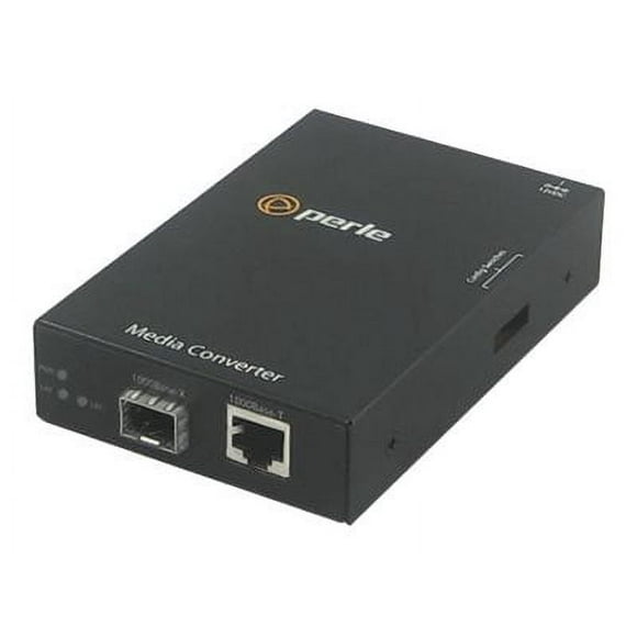 Perle S-1110-SFP - Convertisseur de Média Fibre - GigE - 1000Base-T, 1000Base-X, 100Base-X - RJ-45 / SFP (mini-GBIC)