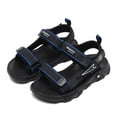 thumbnail image 2 of Huowey Boy Kids Sandals Outdoor Hiking Adjustable Strap Sport Sandals Soft Bottom Open Toe Sports Sport Shoes, Blue, 2 of 8
