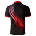 thumbnail image 4 of Klisyaur Color Block Blouses for Mens Short Sleeve Golf Collared Lightweight Breathable Tops Casual Fashion Clothes, 4 of 4