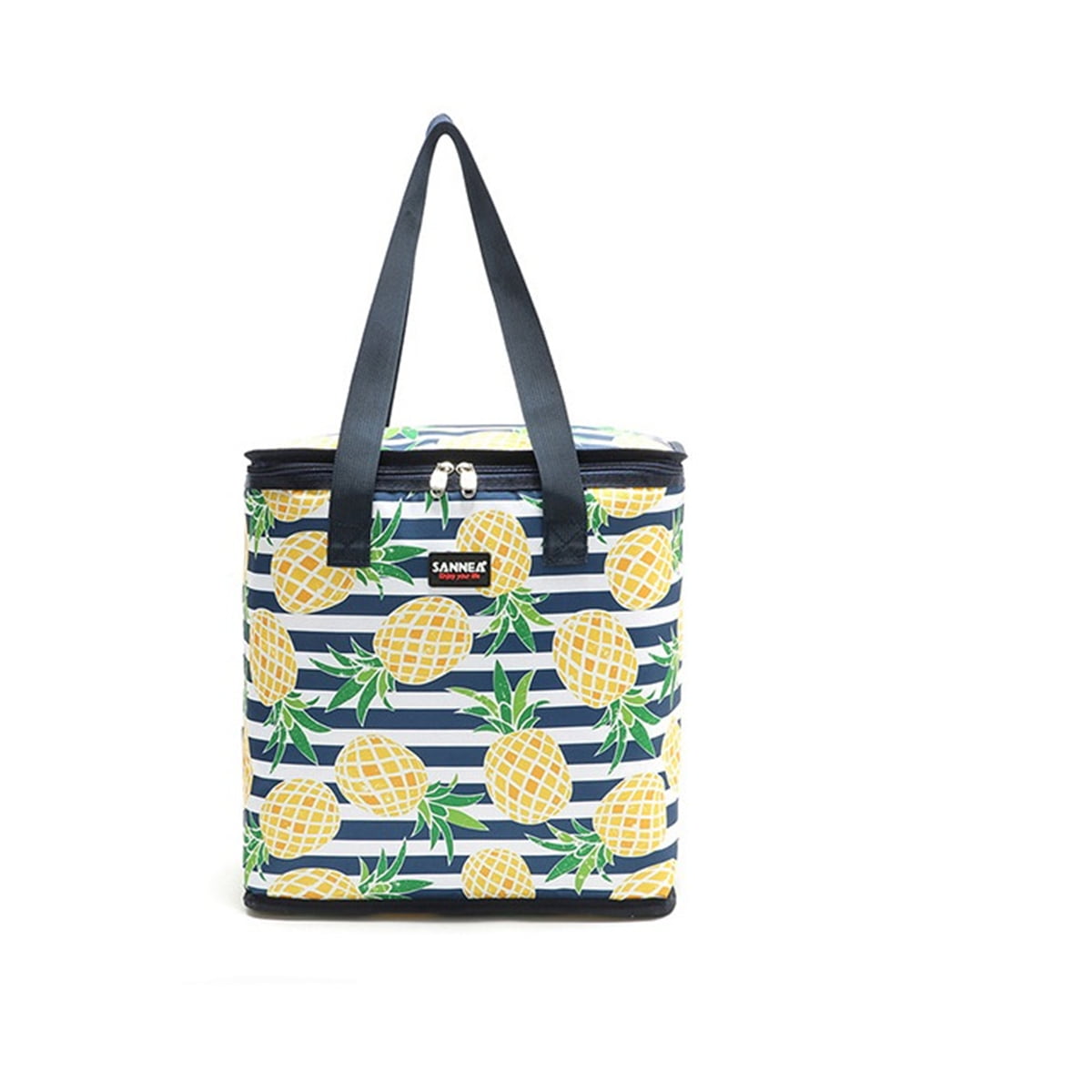 Insulated Reusable Grocery Bags - Heavy Duty Shopping Bag - Tote Cooler - Sturdy Zipper ...
