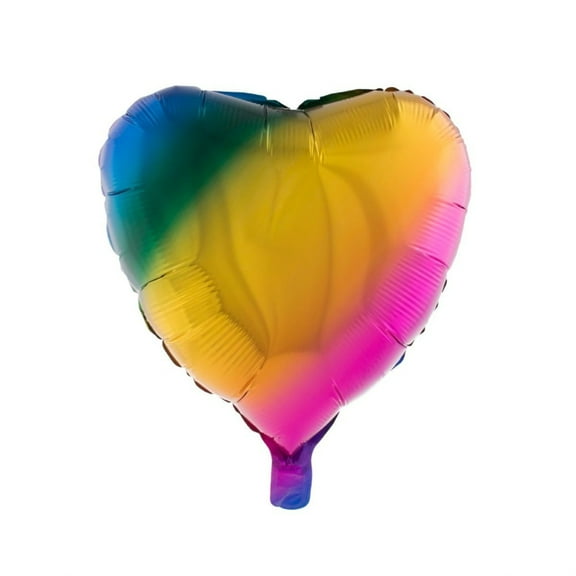 Balloon-Foil-Heart-18"x19"-Rainbow