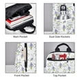 thumbnail image 3 of Yiaed Lavender Flowers Print Lightweight Backpack Travel Backpacks Hiking Daypack for Women Men, 3 of 5