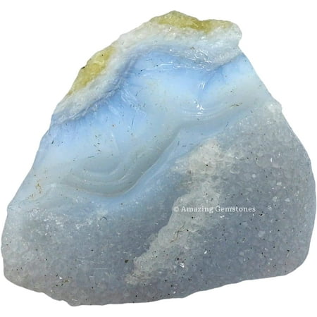 Blue Lace Agate Crystal Raw Stones (2 Pieces)