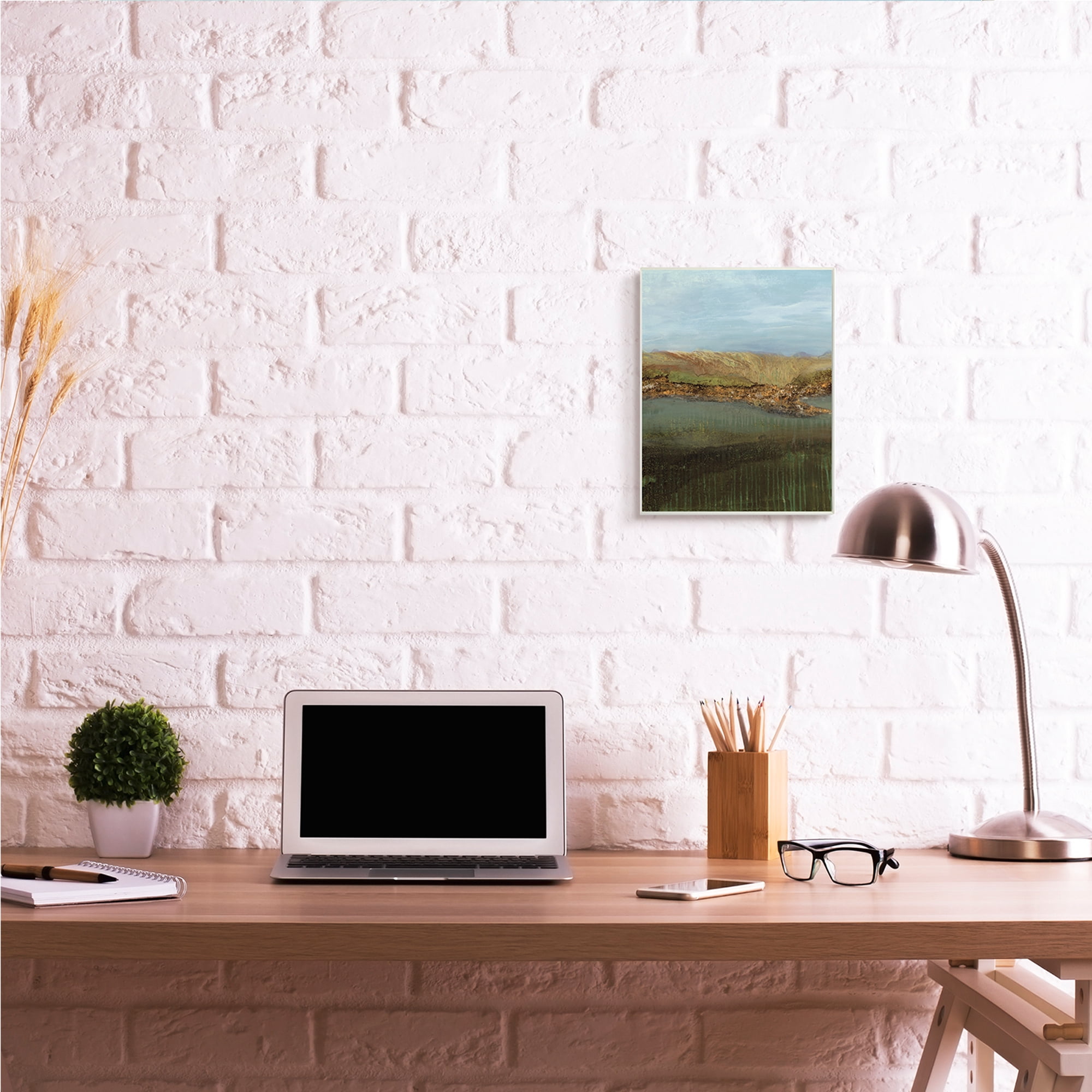 Stupell Industries Landscape Countryside Abstraction Blurred Earth Tones,10 x 15,Designed by Ruth Fromstein