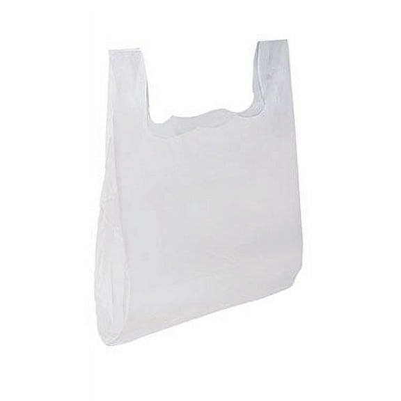 SSWBasics Large Clear Plastic T Shirt Bags 18 x 8 x 30 Case of 500 - Clear Plastic Bags