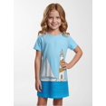 thumbnail image 2 of Girls Soft Smart Short Sleeve Dress Casual Fit Crew Neck Casual Sundress for Little Girls Age 5-10, 2 of 6
