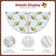 thumbnail image 4 of Daiia Cartoon Sea Turtle Drawing Merry Christmas Tree Skirt , Xmas Large Lace-up Tree Skirt, Santa Snowflakes Rustic Home Decorations New Year Party Farmhouse Decor-48", 4 of 7