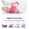 thumbnail image 5 of Fintie Vertical Stand Case for iPad 11th Generation 11-inch (A16, 2025) & iPad 10th Generation 10.9-inch (2022) – Magnetic Multi-Angle Case with Clear Back & Pencil Holder, Pink, 5 of 7