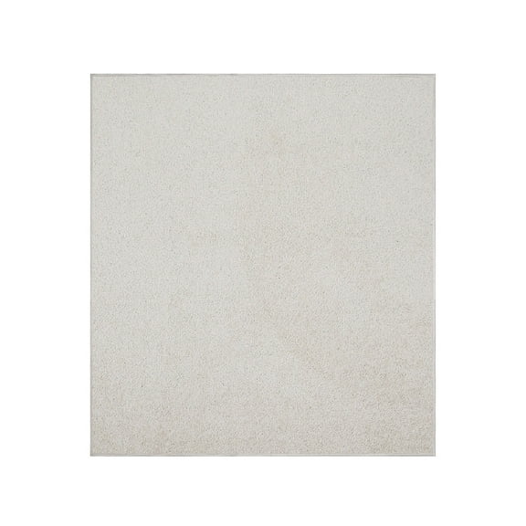 Furnishmyplace Modern Plush Solid Color Rug - Pet Friendly, Made in USA, Off White Area Rugs 7' x 7'