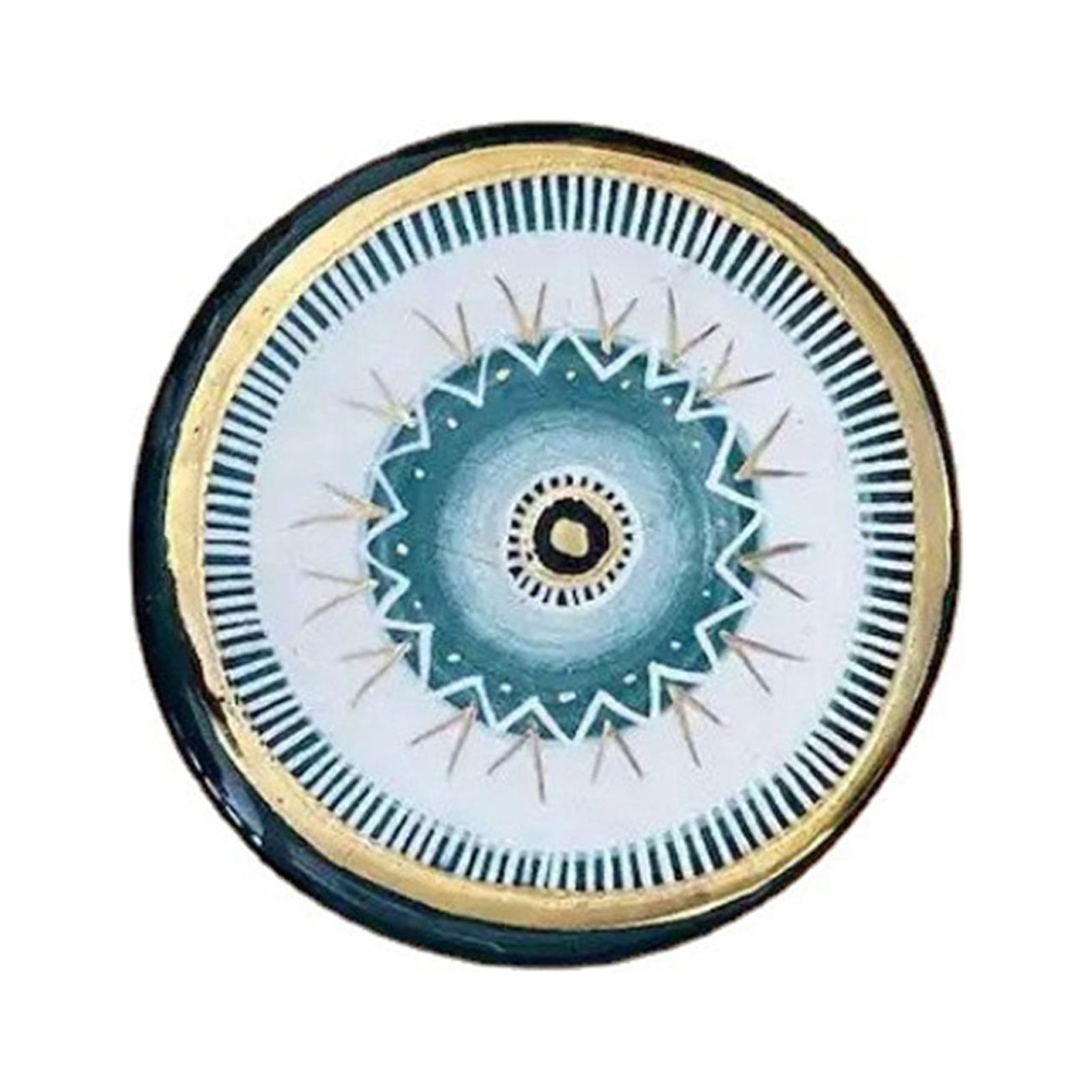 gotofar Wall Hanging Exquisite Eye-catching Bright-colored Turkish Greek Blue Wall Hanging Evil Eye Pendant for Gift - image 2 of 13