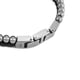 thumbnail image 3 of Pulsera Fossil para hombre con cuentas de piel negra, varias hebras, 21,5 cm, 3 of 4