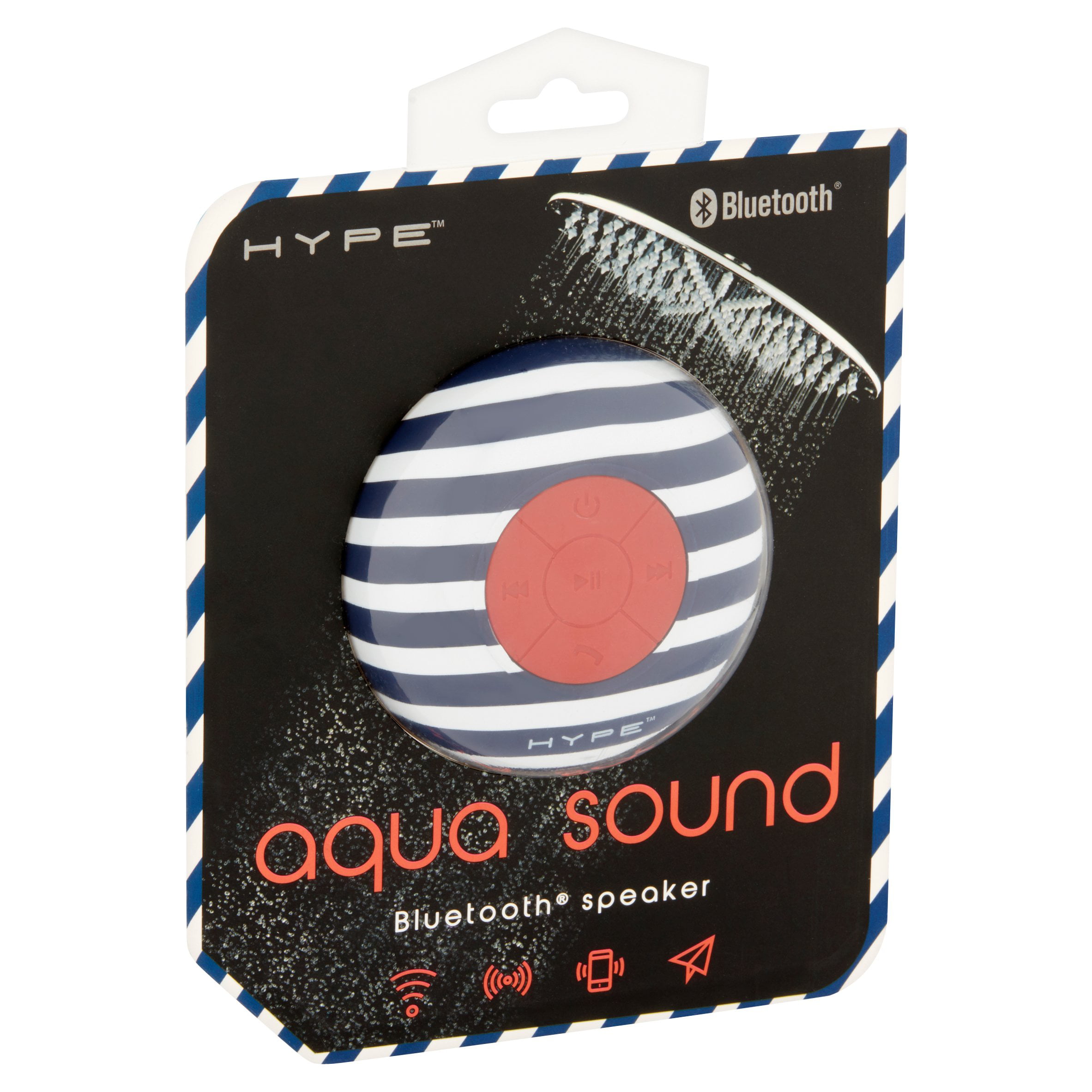 Hype Aqua Sound - Wireless Portable Bluetooth Shower Speaker - Walmart.com