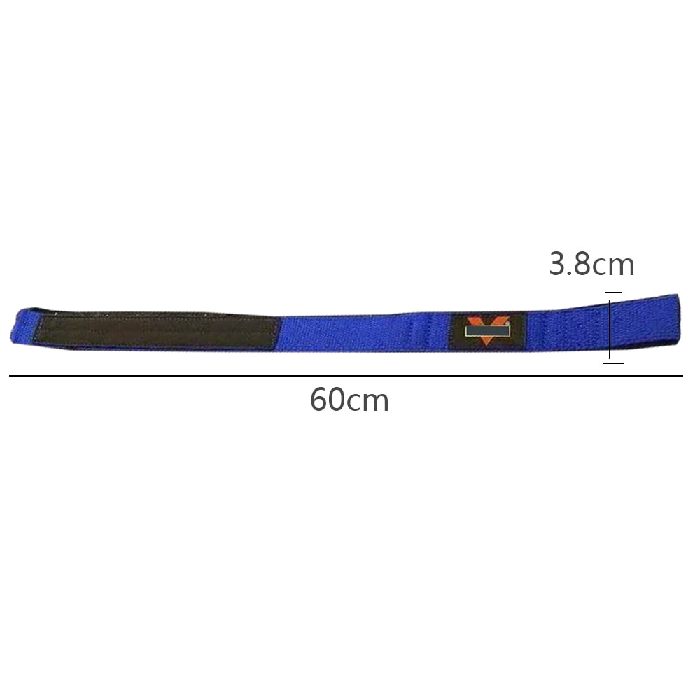 Lifting Straps - Wrist Support Wraps - for Powerlifting, Bodybuilding, Gym Workout-blue