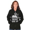 thumbnail image 5 of Never Give Up Rhino to Unicorn Gym Zip Up Hoodie Men's Women's Brisco Brands S, 5 of 6