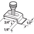 thumbnail image 2 of Storm Door Panel Clip with Screws, 1/4 in., Aluminum (8-pack), 2 of 2