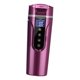 thumbnail image 4 of Taza calefactora para coche de 450ml, hervidor eléctrico de viaje de 24V/12V, taza para té y café de acero inoxidable 304, taza calefactora para té Violetas oscuras, 4 of 8