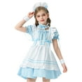 thumbnail image 2 of EnJoCho Kids Girls German Be𝖾r Festival Dress 𝖮ktoberfest Dress Short Sleeve Maid Cos-play Halloween Par𝗍y Outfit for Girls Kids, 2 of 9