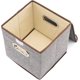 thumbnail image 2 of Caja de almacenamiento plegable de 14 l con tapa, cubo, caja de almacenamiento para ropa, decoración, ropa interior, juguetes, revistas, artículos pequeños, accesorios - Paquete de 4 - Gra, 2 of 5