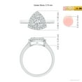 thumbnail image 4 of ANGARA Natural Trillion Composite Diamond Halo Ring in 14K White Gold for Women (Size-3.75mm| Color-G| Clarity-VS2) | April Birthstone, Anniversary, Jewelry Gift for Women | Natural Diamond Ring, 4 of 9