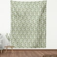 thumbnail image 3 of Ambesonne Floral Fabric by the Yard Upholstery, Ornamental Botanical Theme, 10 Yards, Pale Green Yellow, 3 of 4