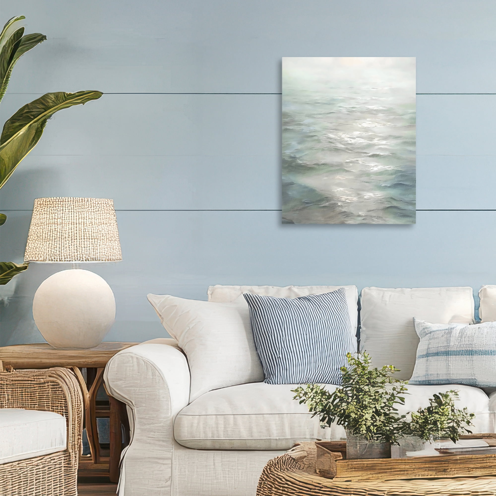 Stupell Industries Shallow Reflections on Sea Canvas Wall Art, design by Riley B