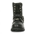 thumbnail image 4 of Hot Leathers BTM1017 Men’s Black Grave Rub Skull Tall Logger Motorcycle Boot 11, 4 of 9
