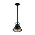 thumbnail image 2 of 60/7063-Nuvo Lighting-Upton-1 Light Small Pendant in Nautical/Coastal Style-9.75 Inches Wide by 10.13 Inches High-Gloss Black/Silver Finish, 2 of 2