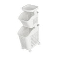 thumbnail image 3 of Cesta para la colada BLESIY con ruedas 2 capas, 3 of 8