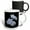 Multicolor, variant on 3drose, Pale Blue Plumbago Isolated on Black Background, 15oz Two-tone Red Mug