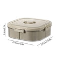 thumbnail image 3 of Vrorvz Vacuum Sealed Snack Box with Lid and Five Compartments for Snacks Candy and Dried Fruit Provides Freshness and Organization Suit for Living Room Use, 3 of 7