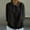 Black, variant on WTXUE Collared Shirts 3/4 Length Sleeve Womens Tops Cotton Linen Shirts Babydoll Tops Flowy Blouses Womens Shirts Women Blouses Comfy Shirts Beige L